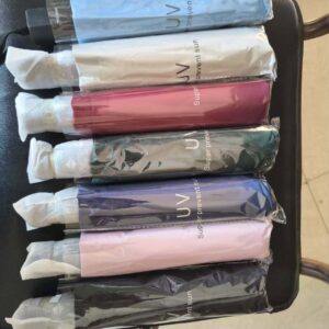 Manual Black Coating Umbrellas - Foldable & UV Protection [50 PCS]