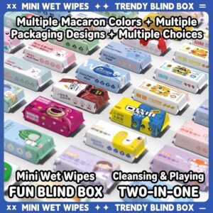 Mini Wet Wipes - Portable Baby Hand & Mouth Wipes, Travel-Size