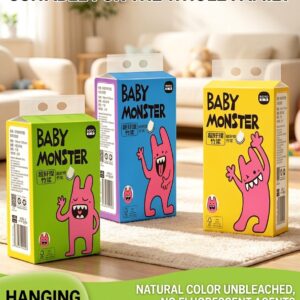 [12 Packs] Baby Monster ROYO Facial Tissue 200 Sheets Per Pack