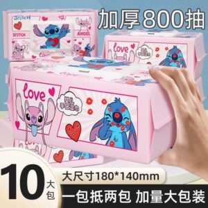 [10 Packs] Disney Extra Large Thick Wet Wipes for Infants and Toddlers. [80 Sheets Per Pack]