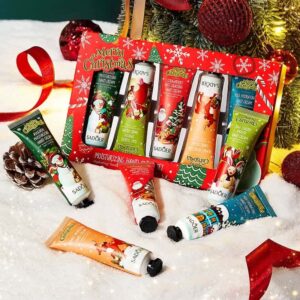 Christmas SADOER Fragrance Hand Cream 5-piece Set - Hydrating, Moisturizing, Nourishing, Prevents Dryness & Cracking