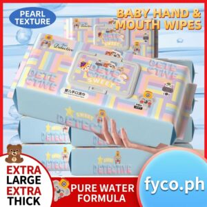 [10 Packs] Extra Large & Think Giant Wet Wipes for Babies, Infants Children's Hands & Mouth
