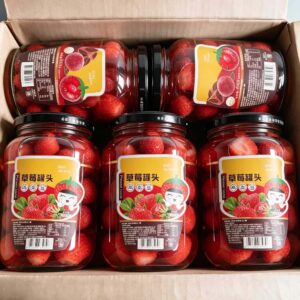 Freshly Picked Large Strawberries, Ready to Eat - 510g Glass Jar